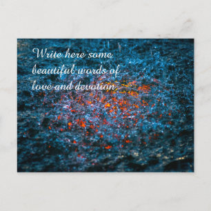 Studie in Watercolor - Orange Postkarte