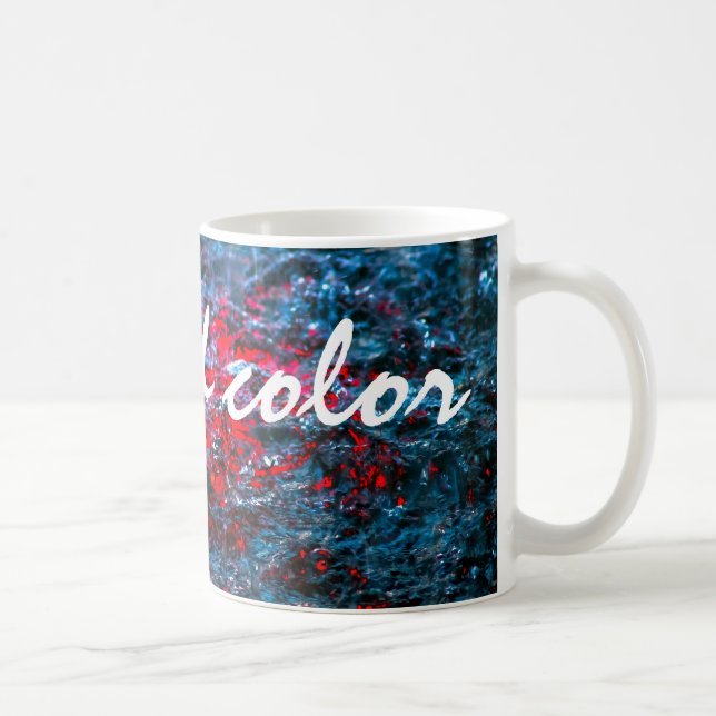 Studie in Watercolor - Rot Kaffeetasse (Rechts)