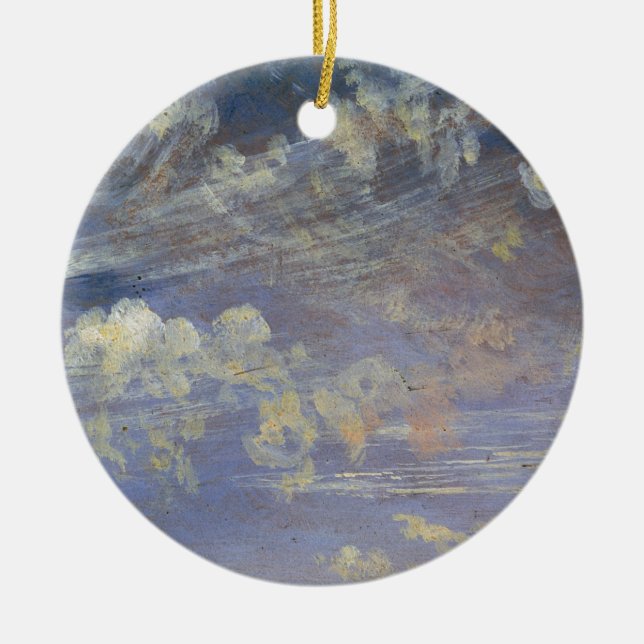 Studie John Constables | der Cirrus-Wolken Keramik Ornament (Vorne)
