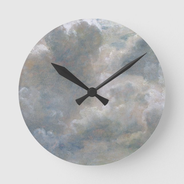 Studie John Constables | der Kumulus-Wolken, 1822 Runde Wanduhr (Vorderseite)