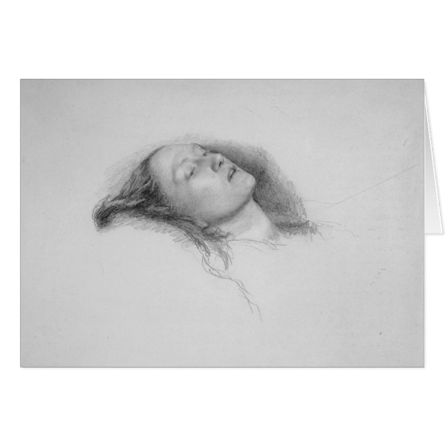 Studie Johns Everett Millais- für Ophelia (Vorderseite (Horizontal))