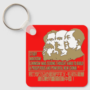 Studie Marxism-Leninism-Mao Zedong dachte hart Schlüsselanhänger