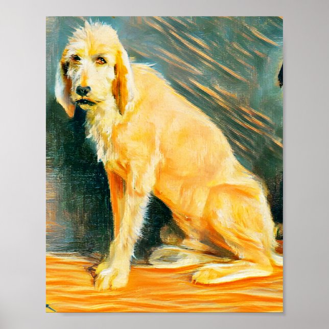 Studie mit zwei Hunden Poster (Vorne)