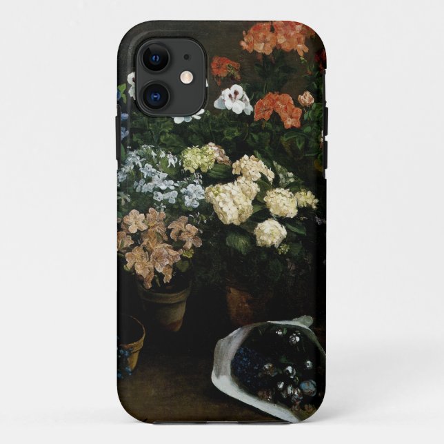 Studie über Blume von Frederic Bazille Case-Mate iPhone Hülle (Rückseite)