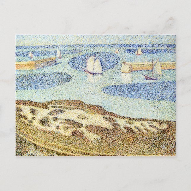 Studie über den Eintritt von Seurat in den Äußeren Postkarte (Vorderseite)