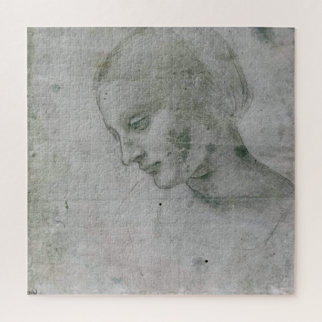 Studie über den Frauenkopf von Leonardo da Vinci ( (Vertikal)