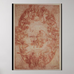 Studie über die Decke der Casa de Pilatos Poster