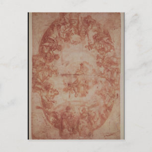 Studie über die Decke der Casa de Pilatos Postkarte