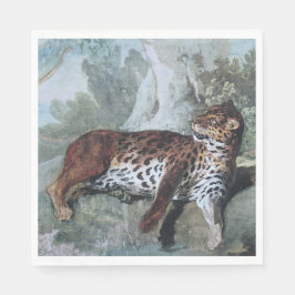 Studie über einen Leopard (von Jean-Baptiste Oudry Serviette