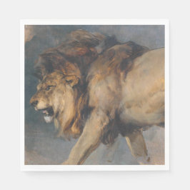 Studie über einen Löwen (von Edwin Henry Landseer) Serviette