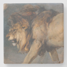 Studie über einen Löwen (von Edwin Henry Landseer) Steinuntersetzer
