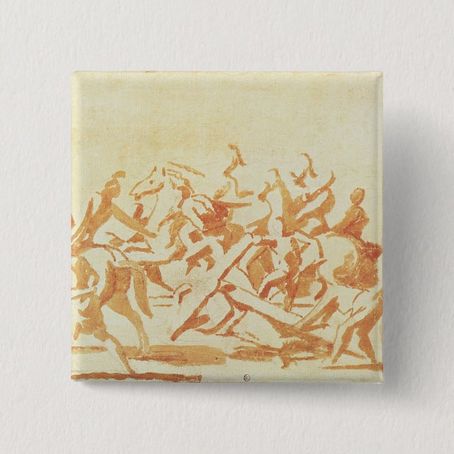 Studie von Christus das Kreuz tragend (Kreide und Button (Vorderseite)