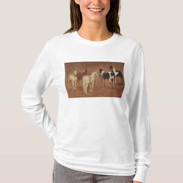 Studie von fünf Pferden T-Shirt (Vorderseite)