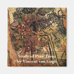 Studie von Kiefern von Vincent van Gogh Magnet