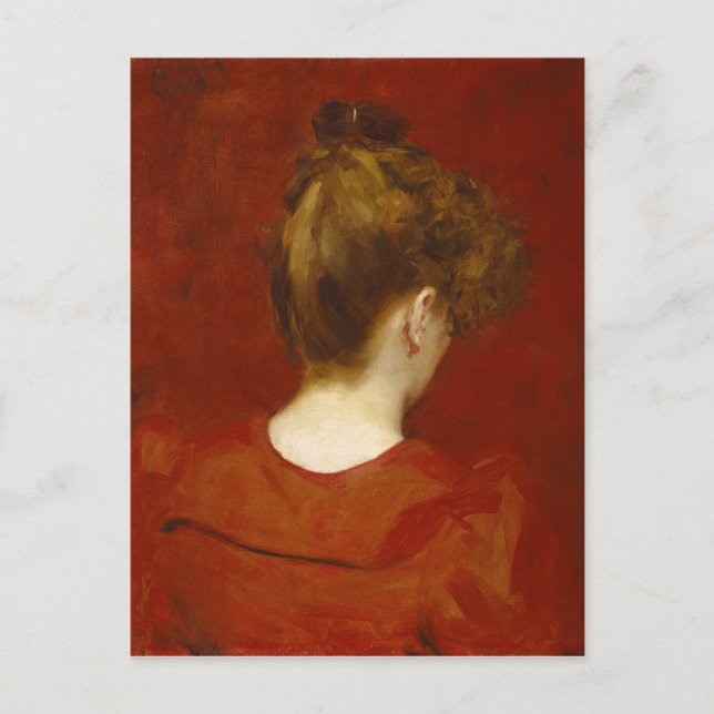 Studie von Lilia, 1887 (Öl auf Leinwand) Postkarte (Vorderseite)