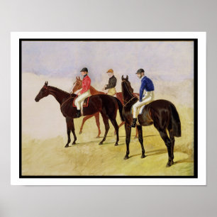 Studie von Three Steeplechase Cracks: Allen McDono Poster