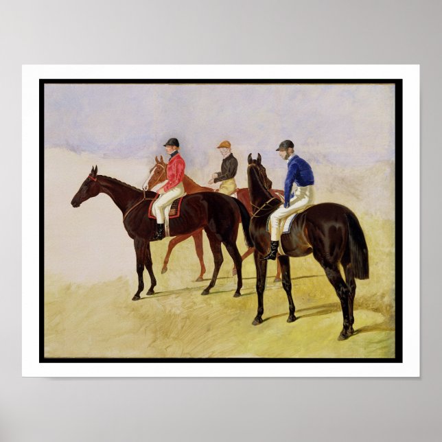 Studie von Three Steeplechase Cracks: Allen McDono Poster (Vorne)