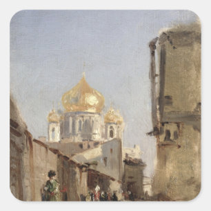 Studie von Tobolsk, 1842 Quadratischer Aufkleber