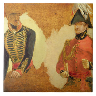 Studien der königlichen Pferdeartillerie-Uniform Fliese