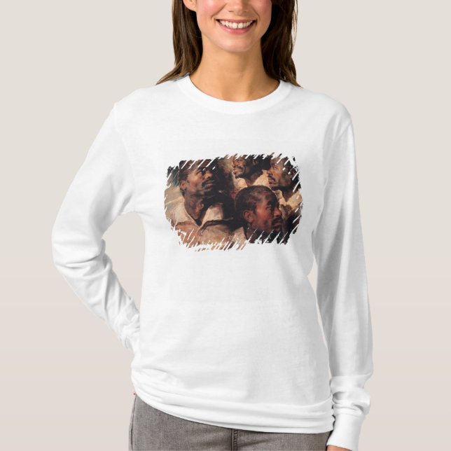 Studien des Kopfes eines Schwarzen T-Shirt (Vorderseite)