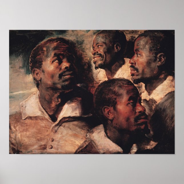 Studien des Leiters eines Neger Poster (Vorne)
