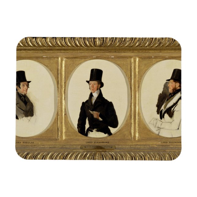 Studien für die Porträts von Lord Eglinton, Lord D Magnet (Horizontal)