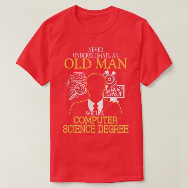 Studienabschluss in Informatik T-Shirt (Design vorne)