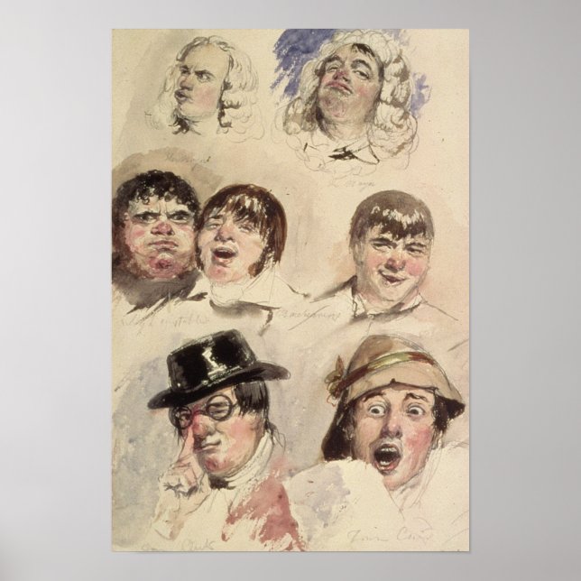 Studienblatt für sieben Leiter Poster (Vorne)