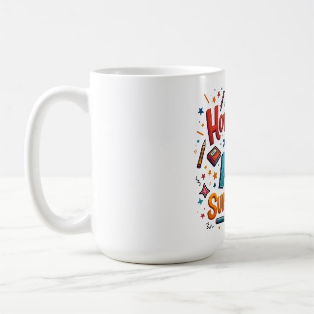 Studienfreudigkeit - no7 Custom-Cut Vinyl Sticker Kaffeetasse (Links)