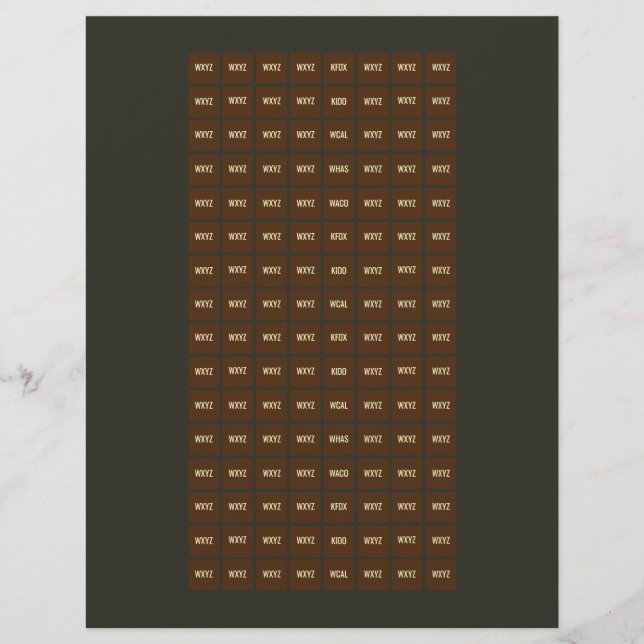 STUDIENKENNZEICHNUNGEN 9 Blatt (Vorderseite)