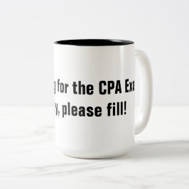 Studieren für die CPA Prüfungs-Tasse Zweifarbige Tasse