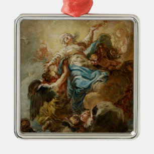 Studieren Sie für die Annahme der Jungfrau, c.176 Ornament Aus Metall