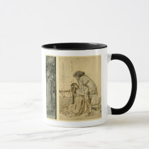 Studieren Sie für die gemalten Platten auf dem St- Tasse