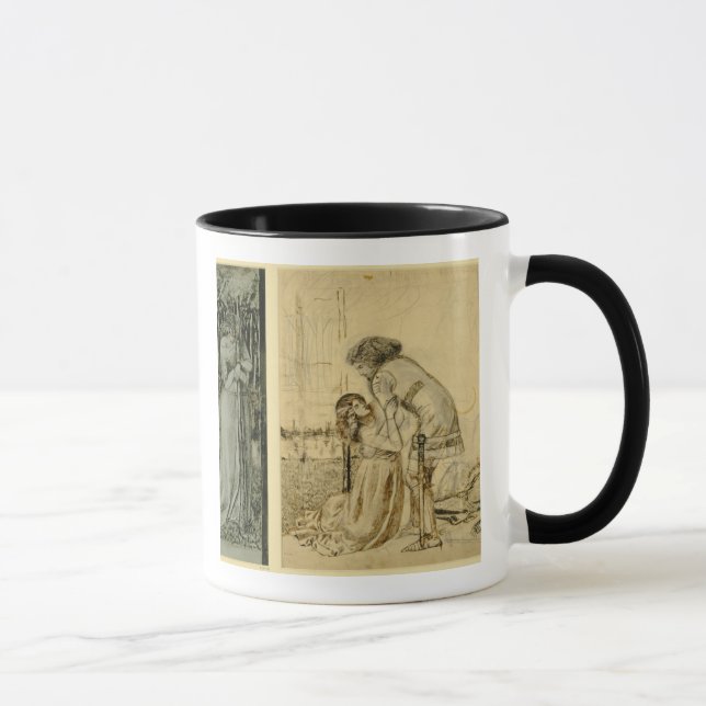Studieren Sie für die gemalten Platten auf dem St- Tasse (Rechts)