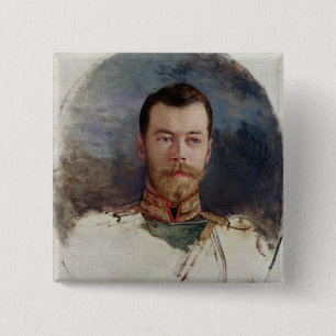 Studieren Sie für ein Porträt des Zars Nicholas  Button
