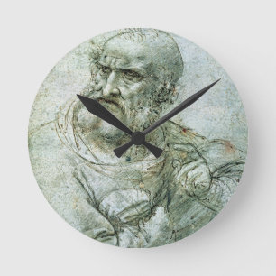 Studieren Sie für einen Apostel vom letzten Runde Wanduhr