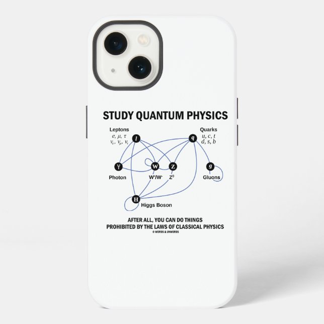 Studieren Sie Quantenphysik Higgs-Feld Standardmod iPhone Hülle (Rückseite)