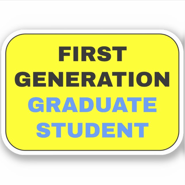 Studierende der ersten Generation Aufkleber (Vorderseite)