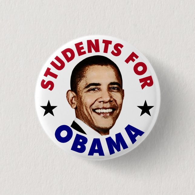 Studierende für Obama-Button Button (Vorderseite)