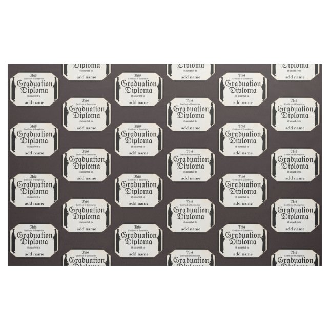 Studierende mit Stehendem Diplom Stoff (Yard (91,4 cm))