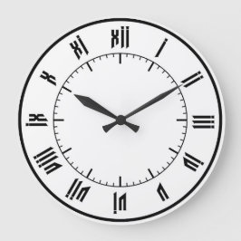 studio432hz roman wall clock große wanduhr