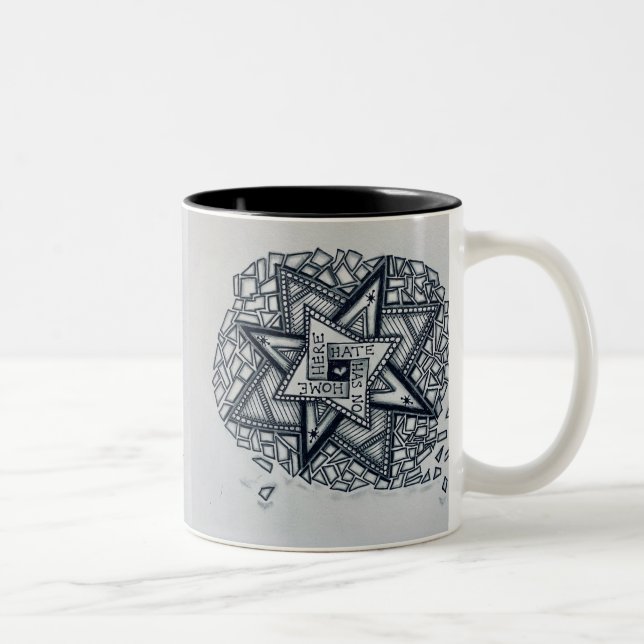 Studio 40: Hass hat hier keine Zuhause Tasse (Rechts)