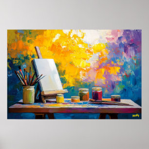 Studio Art Print des Fauvist Artist - Kreativ Poster