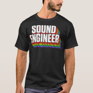 Studio Audio Engineer Fun Sing Sound Typ Tech T-Shirt