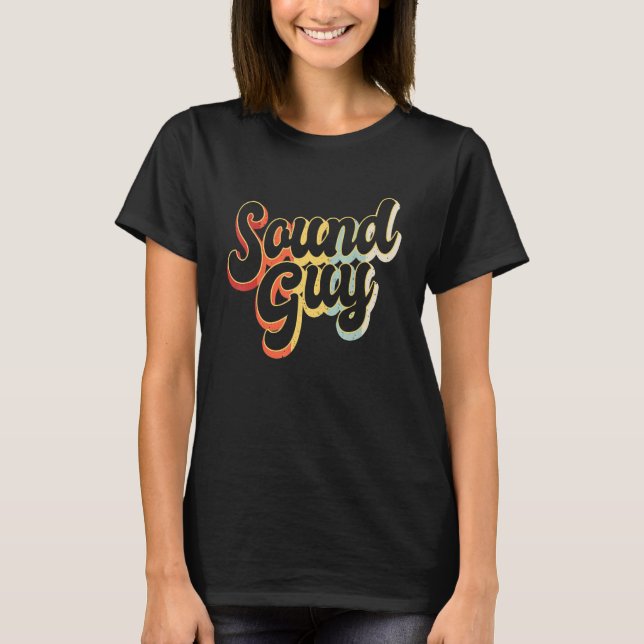 Studio Audio Engineer Retro Sound Typ Tech T-Shirt (Vorderseite)