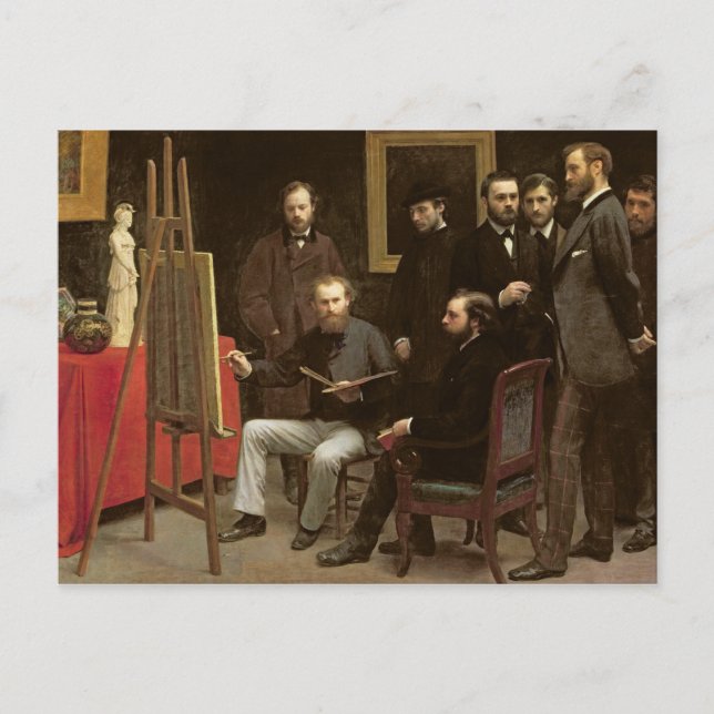 Studio bei Batignolles, 1870 Postkarte (Vorderseite)