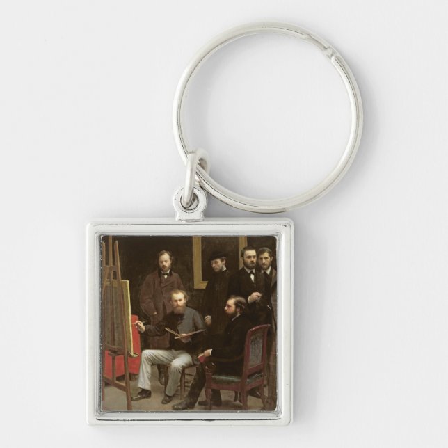 Studio bei Batignolles, 1870 Schlüsselanhänger (Vorne)