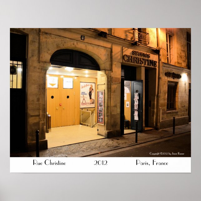 Studio Christine, Paris France Poster (Vorne)
