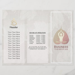 Studio De Brochures De Yoga Tri-Fold