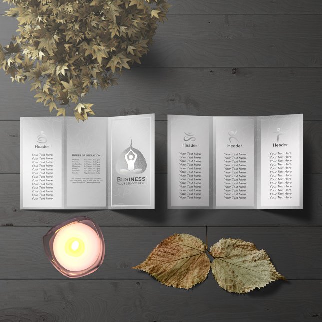 Studio De Brochures De Yoga Tri-Fold (Créateur téléchargé)